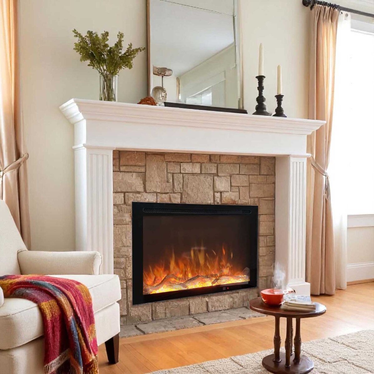 28" Built-in Electric Fireplace